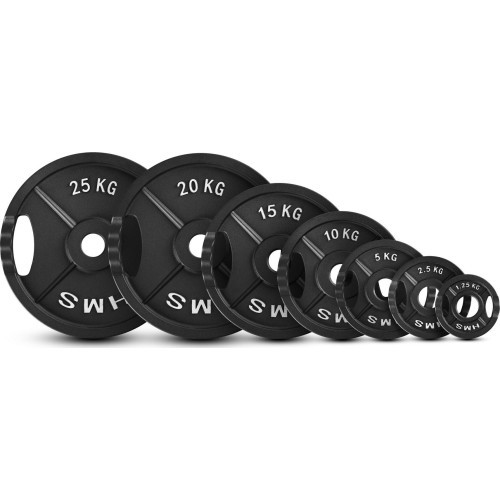 OLYMPIC CAST IRON WEIGHT PLATE TOD 51 MM – OLYMPIC BARBELL PLATE FOR STRENGTH TRAINING HMS - 10 kg