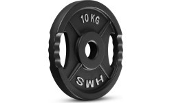 HMS ketaus svorio diskas TOD 51 mm olimpinis jėgos treniruotėms - 10 kg