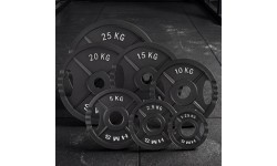 OLYMPIC CAST IRON WEIGHT PLATE TOD 51 MM – OLYMPIC BARBELL PLATE FOR STRENGTH TRAINING HMS - 15 kg