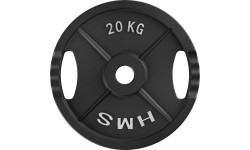 HMS ketaus svorio diskas TOD 51 mm olimpinis jėgos treniruotėms - 20 kg