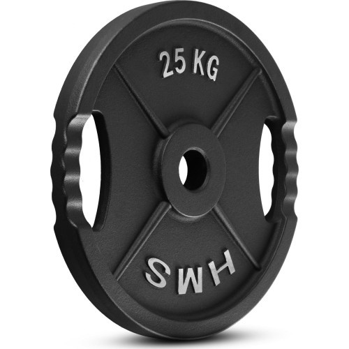 HMS ketaus svorio diskas TOD 51 mm olimpinis jėgos treniruotėms - 25 kg