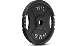HMS ketaus svorio diskas TOD 51 mm olimpinis jėgos treniruotėms - 25 kg