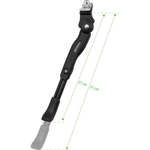 Atraminė kojelė FORCE 22-29" tvirtinama centre, reguliuojama (aliuminė, juoda)