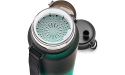 Sportinė gertuvė Meteor 1000 ml tamsiai žalia - Juoda / Žalia