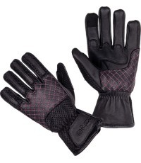 Moteriškos motociklininkų pirštinės W-TEC Ladonna - Pink-Black