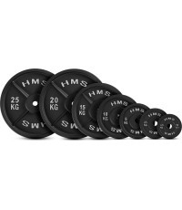 CAST IRON WEIGHT PLATE TCN HMS – GYM BARBELL PLATE FOR STRENGTH TRAINING - 1.25kg