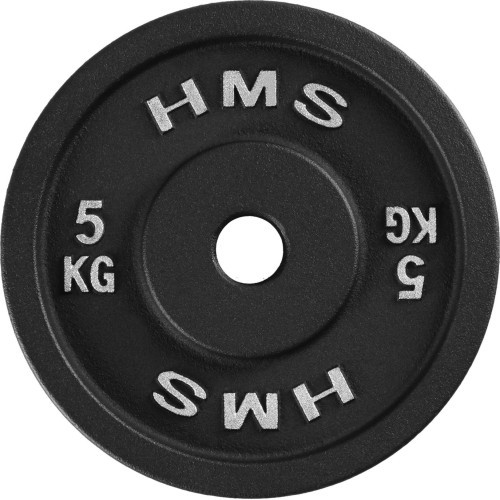 CAST IRON WEIGHT PLATE TCN HMS – GYM BARBELL PLATE FOR STRENGTH TRAINING - 5kg