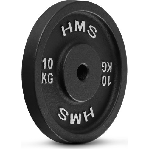 CAST IRON WEIGHT PLATE TCN HMS – GYM BARBELL PLATE FOR STRENGTH TRAINING - 10 kg