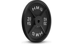 CAST IRON WEIGHT PLATE TCN HMS – GYM BARBELL PLATE FOR STRENGTH TRAINING - 20 kg