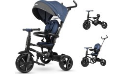 Children’s Tricycle w/ Push Handle QPlay Rito Star - Blue