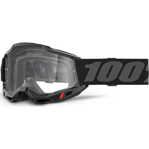 Motokroso akiniai 100% Accuri 2 OTG - Black, clear plexi