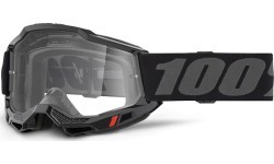 Motokroso akiniai 100% Accuri 2 OTG - Black, clear plexi