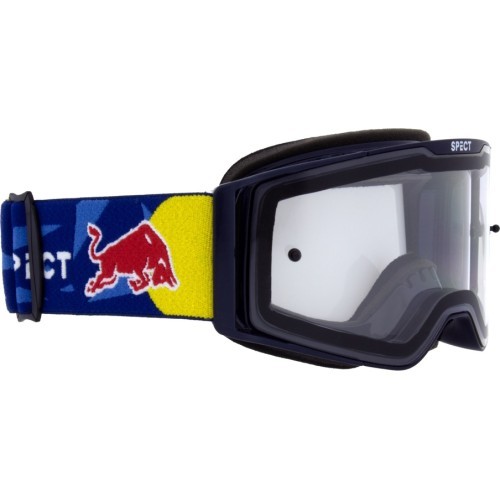 Motokroso akiniai Red Bull Spect Torp, mėlyni, skaidrus lęšis