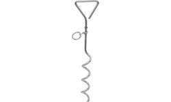 Spiralinis palapinės kuoliukas, metalinis, 40 cm