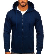 Мужская флисовая толстовка J.Style Navy 68B2008-66