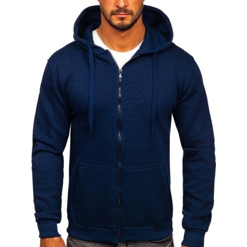 Мужская флисовая толстовка J.Style Navy 68B2008-66