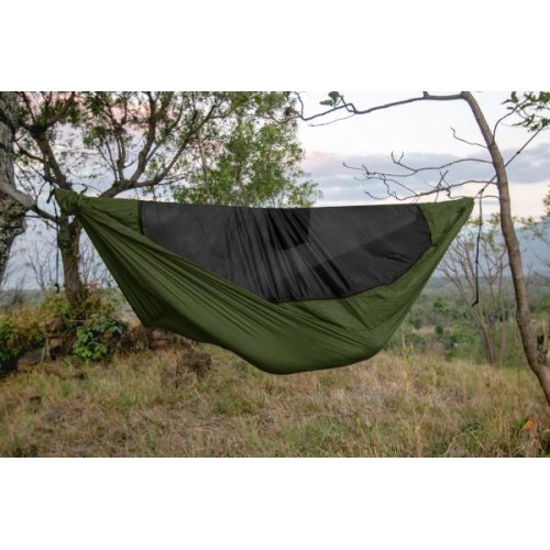 Гамак Pro Army Green с чёрной сеткой
