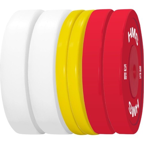 TPP olimpinių techninių svorių diskų rinkinys PE 2 x 1,5–5 kg (18 kg) HMS