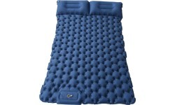 Inflatable Sleeping Pad for Two w/ Integrated Pump inSPORTline Faustea 192 x 125 x 8 cm - Blue