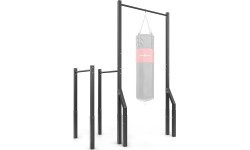 External pull-up bar with bag holder and long dip handrails MO-Z2 - Marbo Sport