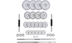 Chrome Dumbbell Set In Suitcase HMS STC50 2x25kg