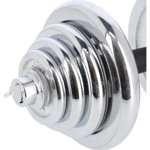 Chrome Dumbbell Set In Suitcase HMS STC50 2x25kg