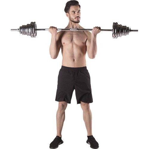 Chrome Dumbbell Set In Suitcase HMS STC50 2x25kg