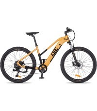 Moteriškas kalnų elektrinis dviratis inSPORTline ISL Cleora 648 Wh 27,5″ 2026 - Coral Orange