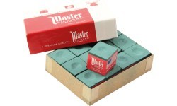 Бильярдный мел Master Forest Green, 12 шт.