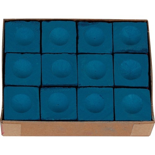 Billiard Chalk Buffalo, Blue, 12 pcs