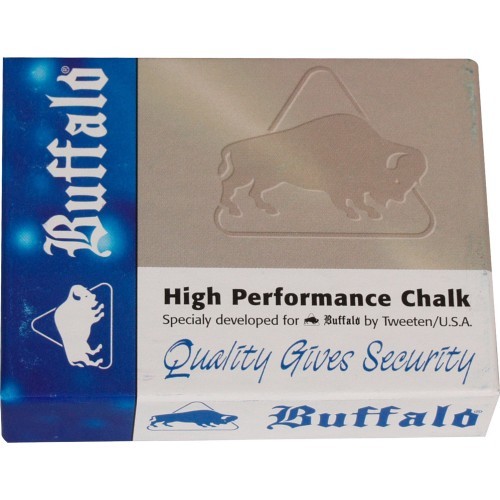 Billiard Chalk Buffalo, Blue, 12 pcs