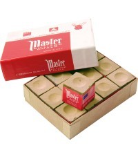 Бильярдный мел Master, золотой, 12 шт.