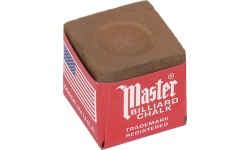 Bilijardo kreida Master, ruda, 12 vnt.