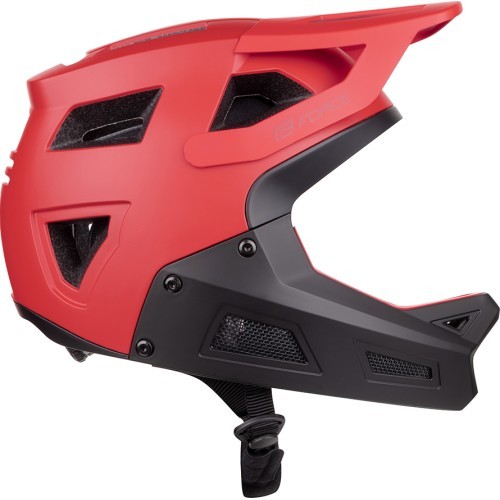 Šalmas FORCE Drop // dydis: L - XL (58-61 cm) (juoda/raudona)