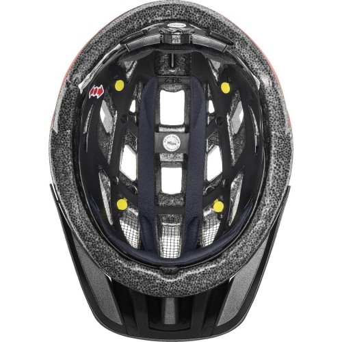 Uvex i-vo cc MIPS helmet, matt black-red, 56-60 cm
