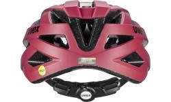 Uvex i-vo cc MIPS helmet, matt black-red, 56-60 cm