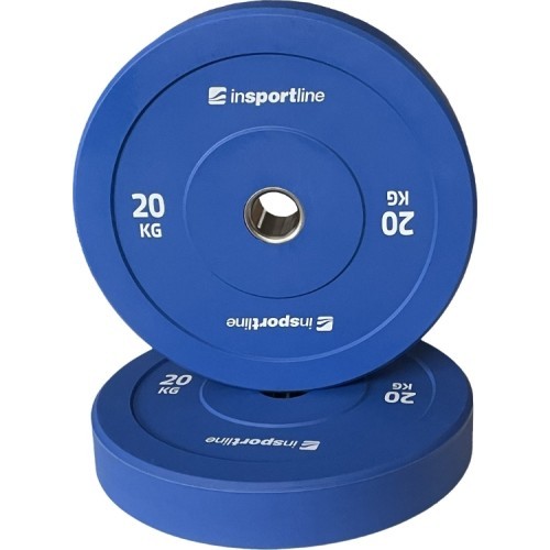 Rubber Weight Plate inSPORTline Bumper Plate Go 20 kg 50 mm