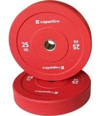 Резиновый диск для штанги inSPORTline Bumper Plate Go 25 кг 50 мм