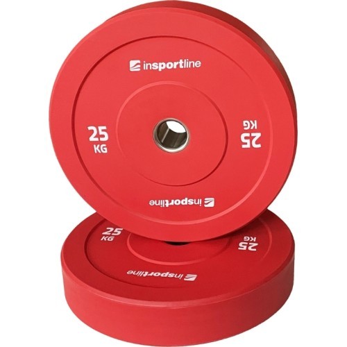 Резиновый диск для штанги inSPORTline Bumper Plate Go 25 кг 50 мм