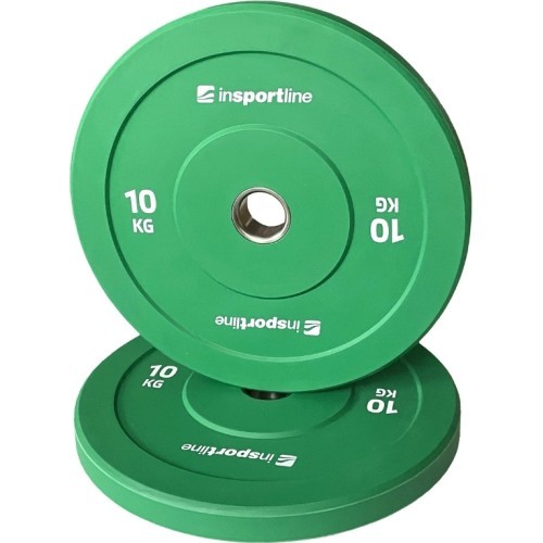 Rubber Weight Plate inSPORTline Bumper Plate Go 10 kg 50 mm