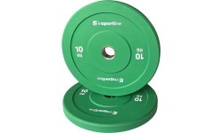 Rubber Weight Plate inSPORTline Bumper Plate Go 10 kg 50 mm