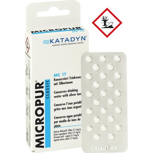 Vandens valymo tabletės Katadyn „Micropur MC 1T“, 100 vnt.