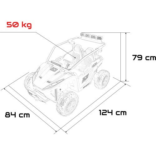 Электромобиль Buggy TURBO 23, синий