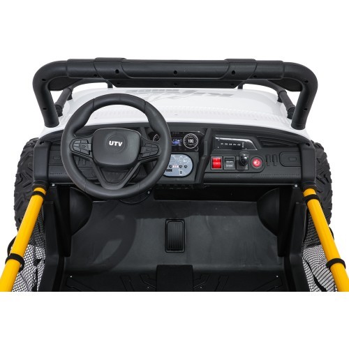 Elektromobilis vaikams Buggy UTV Speed, baltas