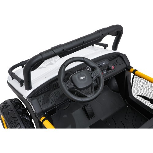 Elektromobilis vaikams Buggy UTV Speed, baltas