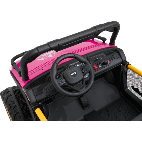Elektromobilis Buggy UTV SPEED, rožinis