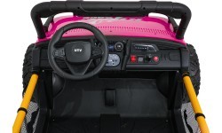 Elektromobilis Buggy UTV SPEED, rožinis