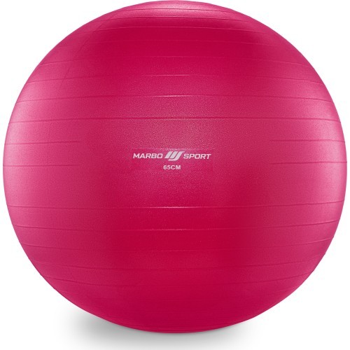 Гимнастический мяч Anti-Burst 65 см розовый Marbo Sport
