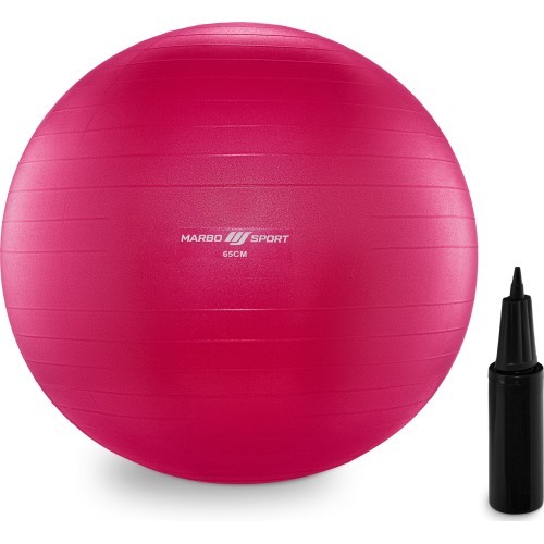 Гимнастический мяч Anti-Burst 65 см розовый Marbo Sport