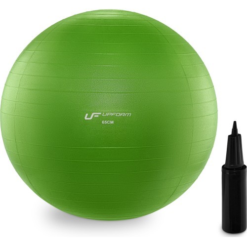 Profesionalus gimnastikos kamuolys Anti-Burst 65 cm, žalias, UpForm